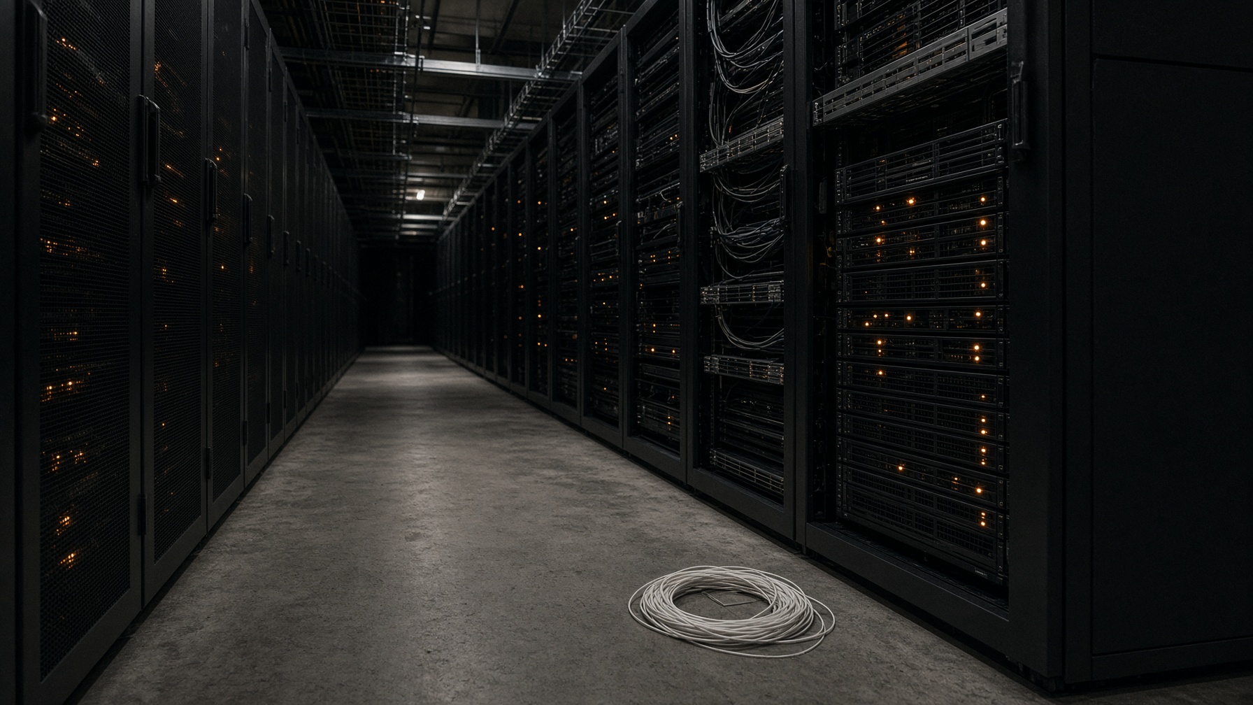 Dark racks and fiber. The rails already exist.